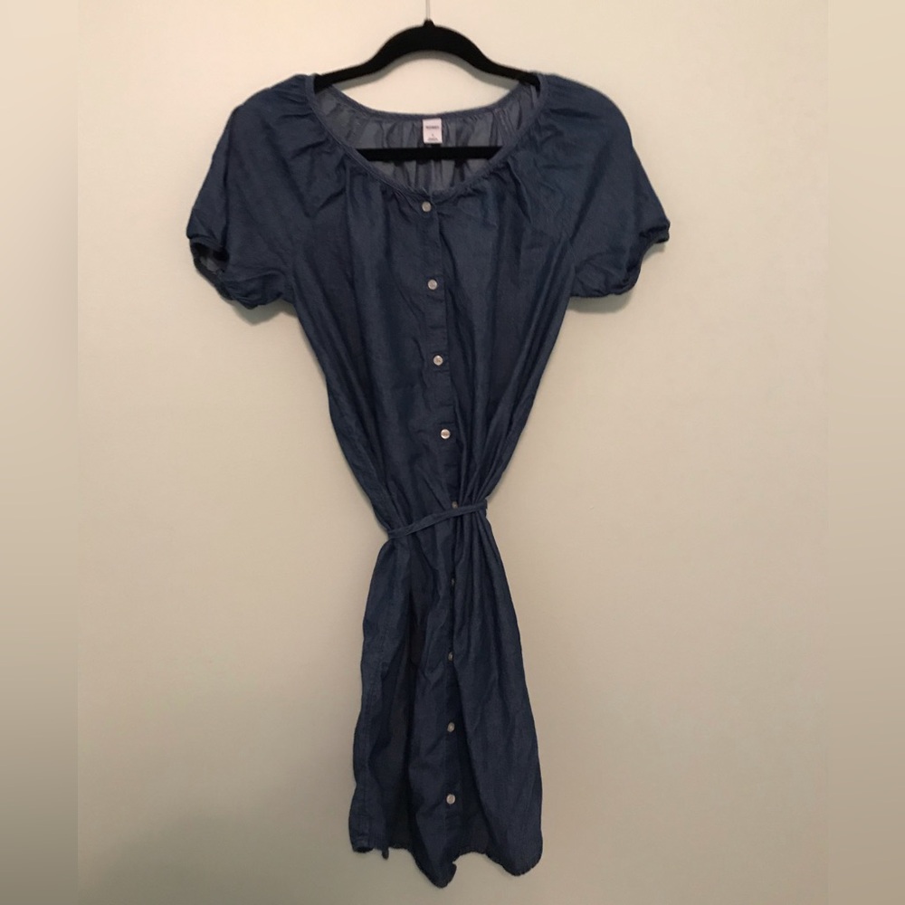 Old Navy Blue Chambray Dress Size Small